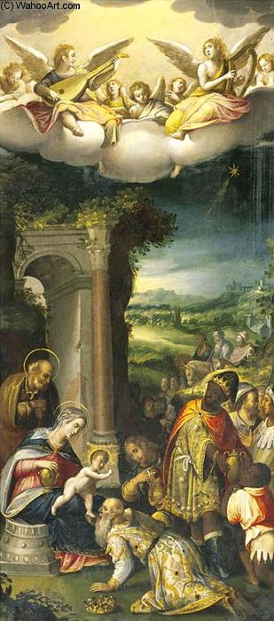 Wikioo.org - Bách khoa toàn thư về mỹ thuật - Vẽ tranh, Tác phẩm nghệ thuật Prospero Fontana - The Adoration of the Magi