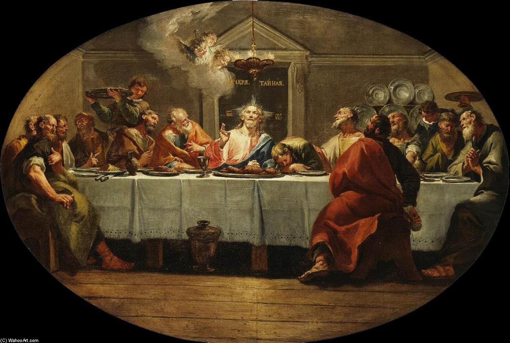 Wikioo.org - The Encyclopedia of Fine Arts - Painting, Artwork by Francesco Fontebasso - The Last Supper