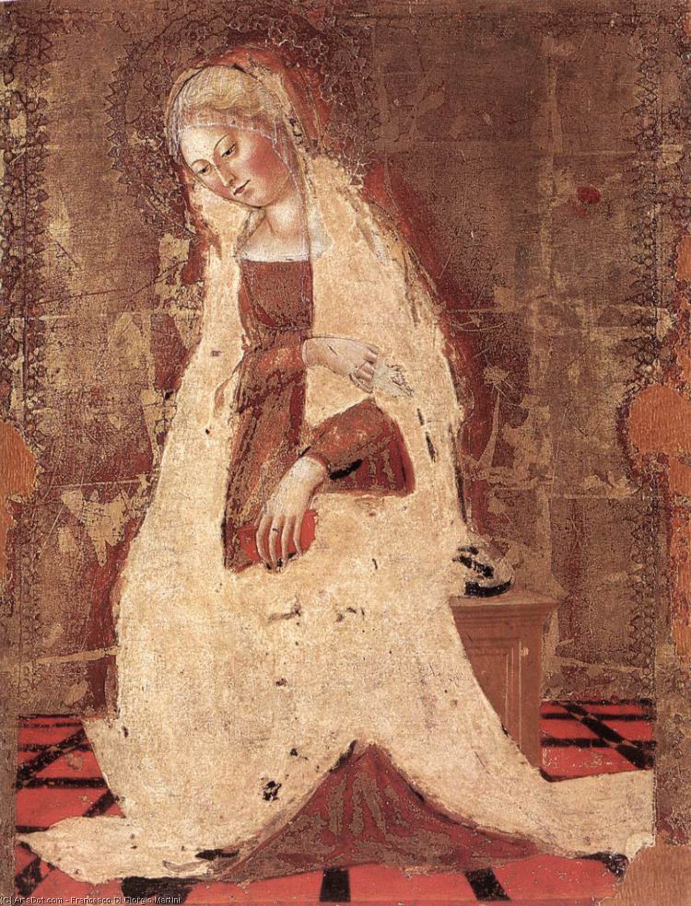 Wikioo.org - The Encyclopedia of Fine Arts - Painting, Artwork by Francesco Di Giorgio Martini - Madonna Annunciate