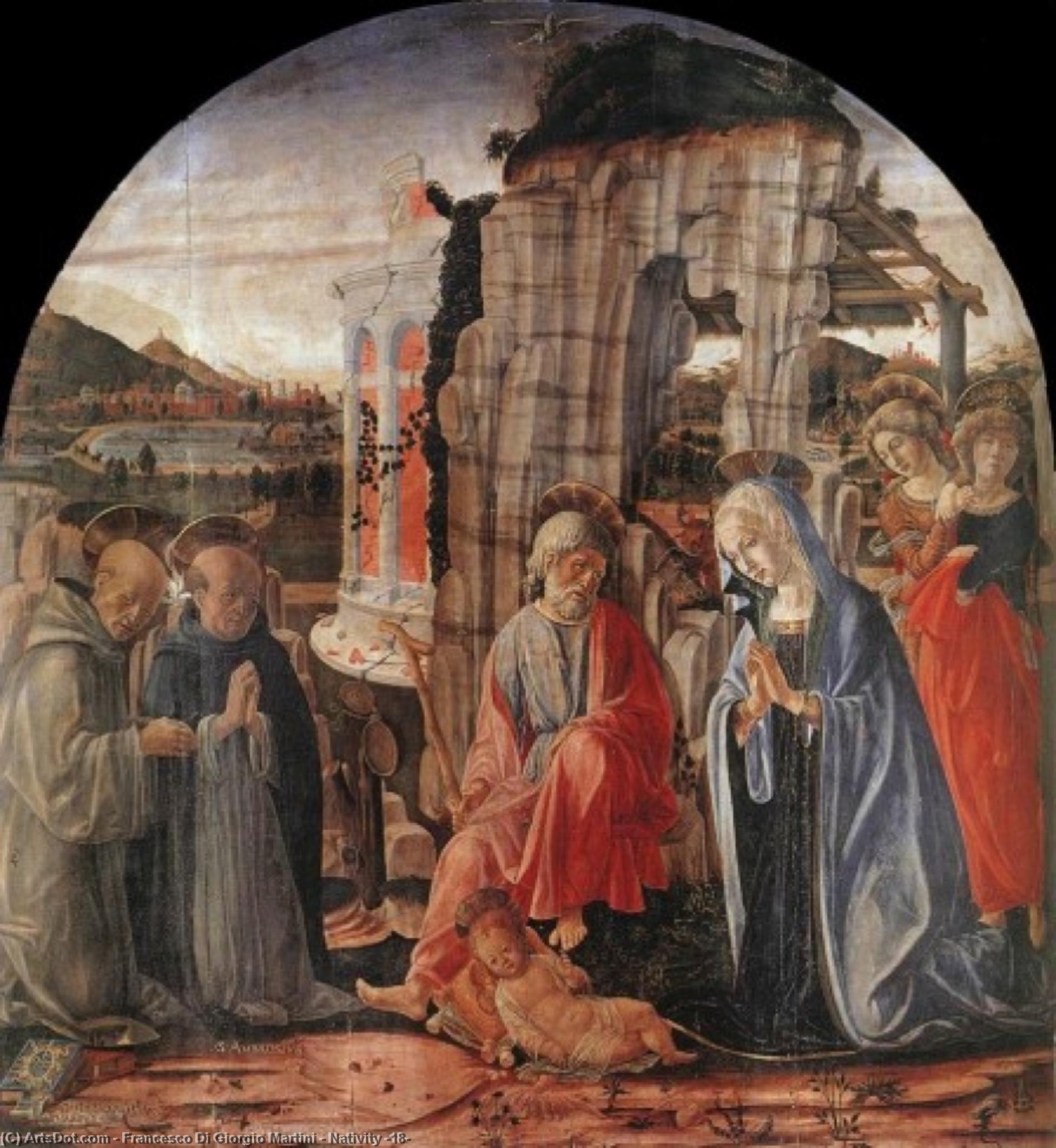 WikiOO.org - Енциклопедія образотворчого мистецтва - Живопис, Картини
 Francesco Di Giorgio Martini - Nativity (18)