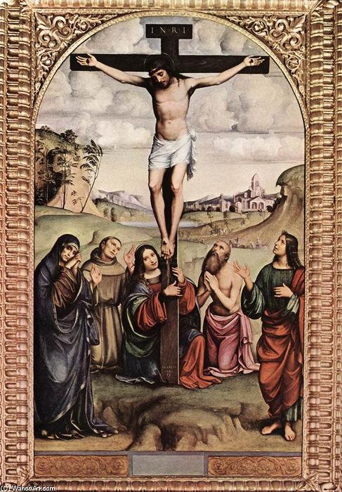 WikiOO.org - Encyclopedia of Fine Arts - Lukisan, Artwork Francesco Francia (Francesco Raibolini) - Crucifixion