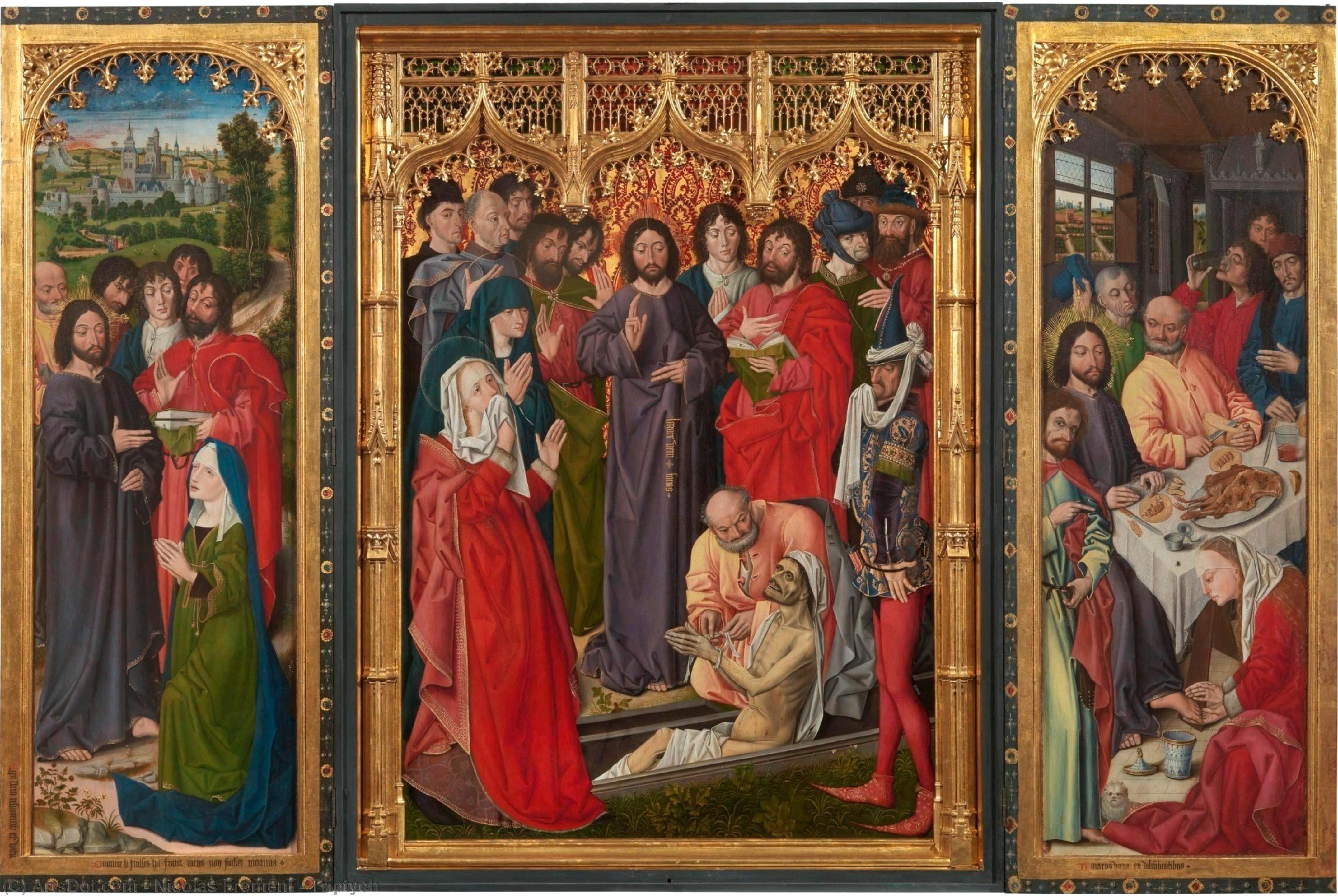 WikiOO.org - Encyclopedia of Fine Arts - Maleri, Artwork Nicolas Froment - Triptych