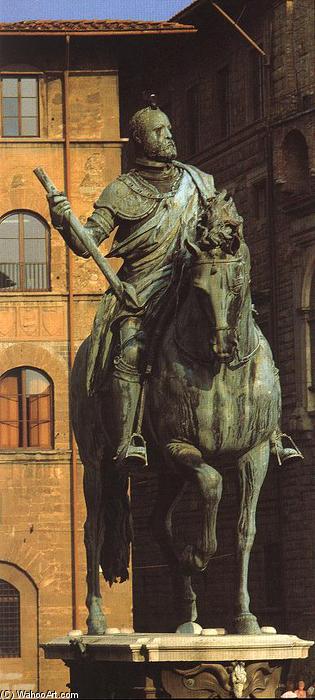 Wikioo.org - The Encyclopedia of Fine Arts - Painting, Artwork by Giambologna - Equestrian Portrait of Cosimo I (11)