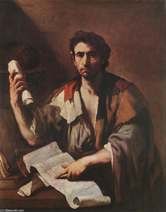 Wikioo.org - The Encyclopedia of Fine Arts - Painting, Artwork by Luca Giordano - A Cynical Philospher
