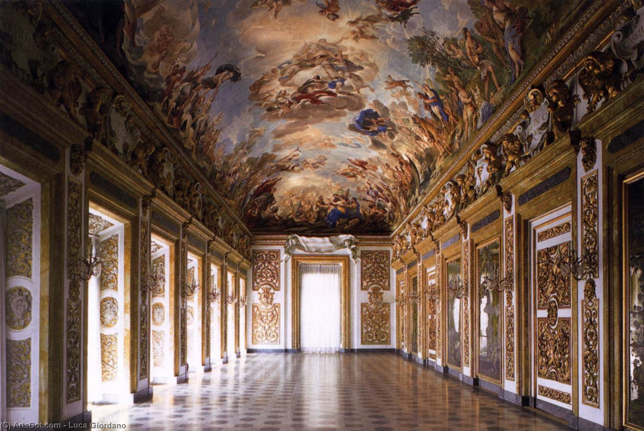 WikiOO.org - Encyclopedia of Fine Arts - Maľba, Artwork Luca Giordano - Decoration of the Gallery