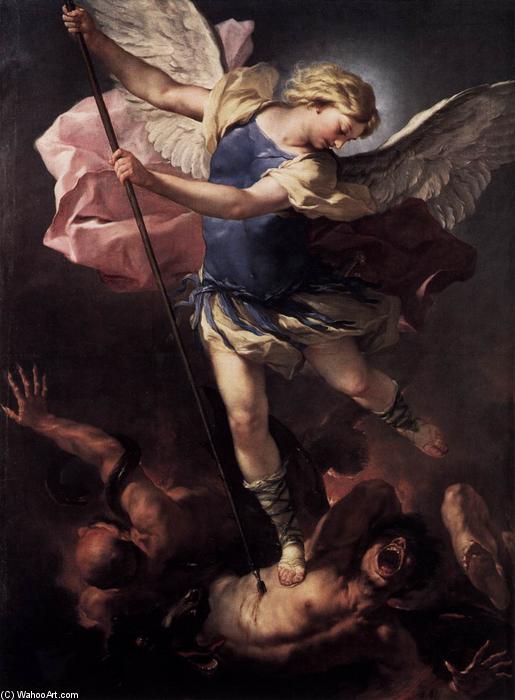 WikiOO.org - Encyclopedia of Fine Arts - Maľba, Artwork Luca Giordano - St Michael