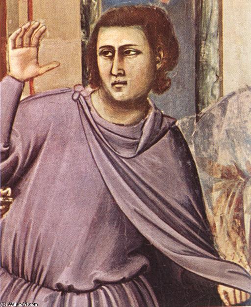 Wikioo.org – L'Enciclopedia delle Belle Arti - Pittura, Opere di Giotto Di Bondone - No . 27 scene dal vita di cristo : 11 . Espulsione di il Money-changers dal Tempiale ( particolare ) ( 11 )