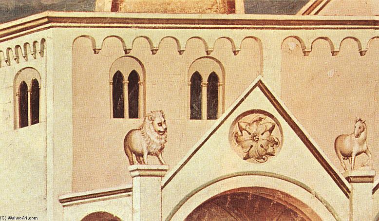 Wikioo.org – L'Enciclopedia delle Belle Arti - Pittura, Opere di Giotto Di Bondone - No . 27 scene dal vita di cristo : 11 . Espulsione di il Money-changers dal Tempiale ( particolare ) ( 12 )