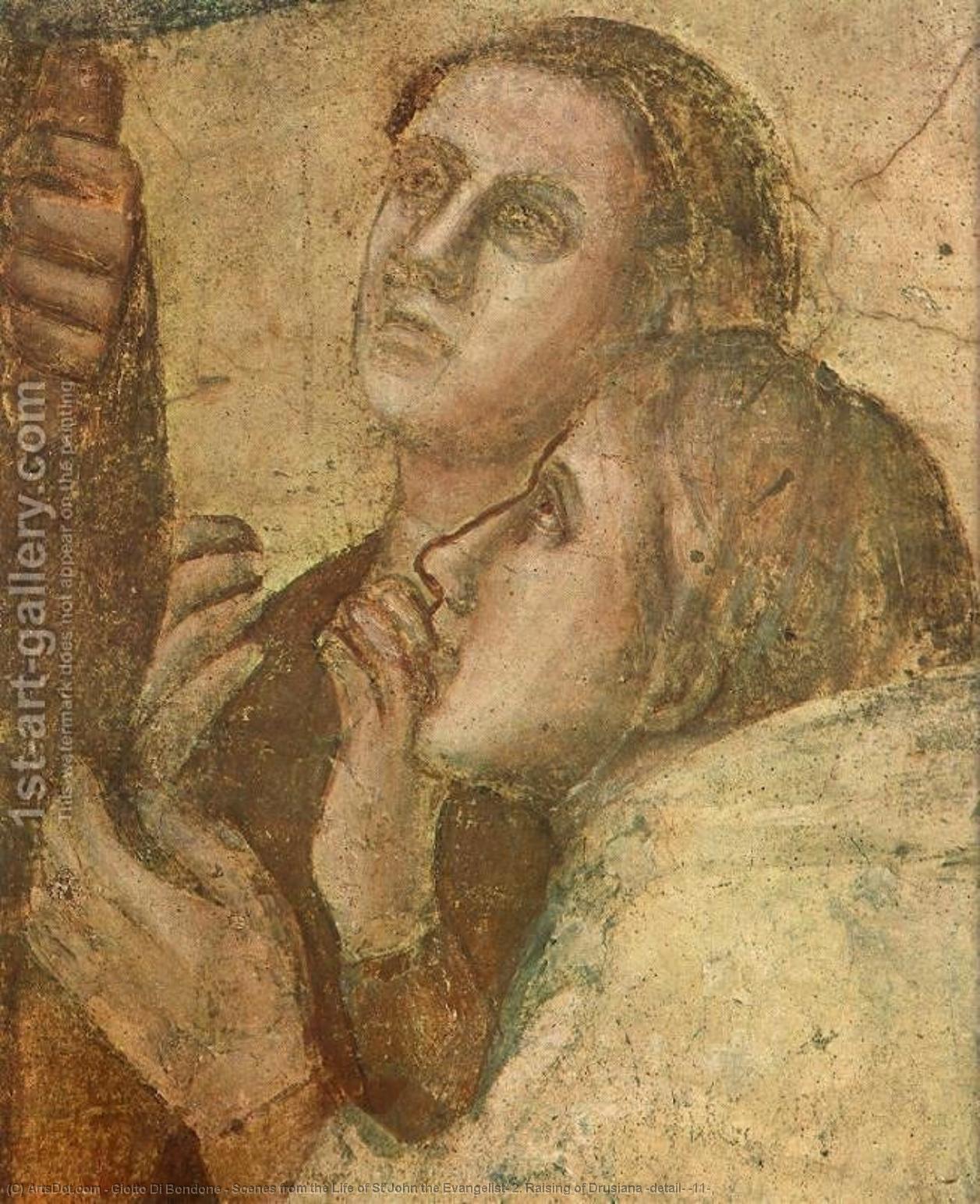 WikiOO.org - 백과 사전 - 회화, 삽화 Giotto Di Bondone - Scenes from the Life of St John the Evangelist: 2. Raising of Drusiana (detail) (11)