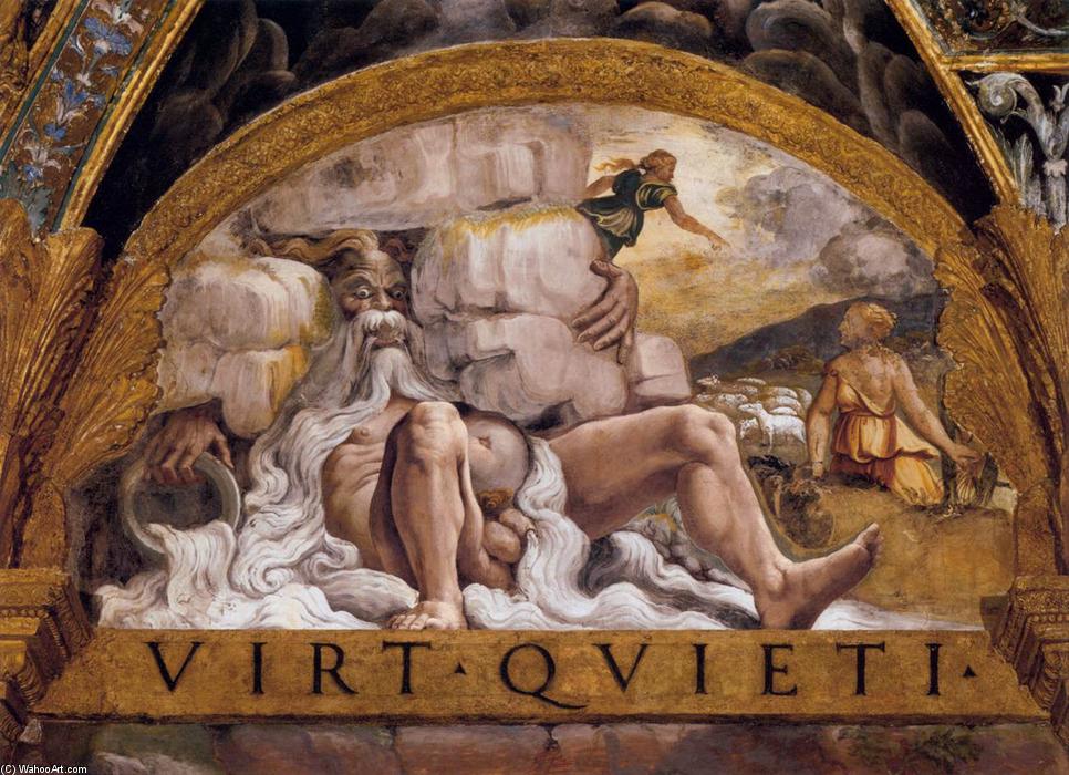Wikioo.org – L'Encyclopédie des Beaux Arts - Peinture, Oeuvre de Giulio Romano - Deuxième Groupe de Psyché (rivière Divinité)