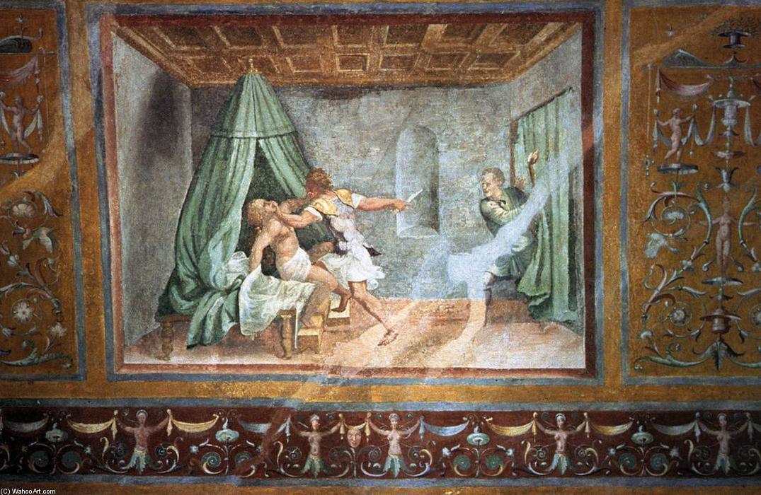 Wikioo.org – La Enciclopedia de las Bellas Artes - Pintura, Obras de arte de Giulio Romano - Tarquino y Lucrecia