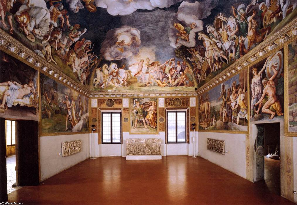 WikiOO.org - Enciclopédia das Belas Artes - Pintura, Arte por Giulio Romano - View of the Sala di Troia (11)