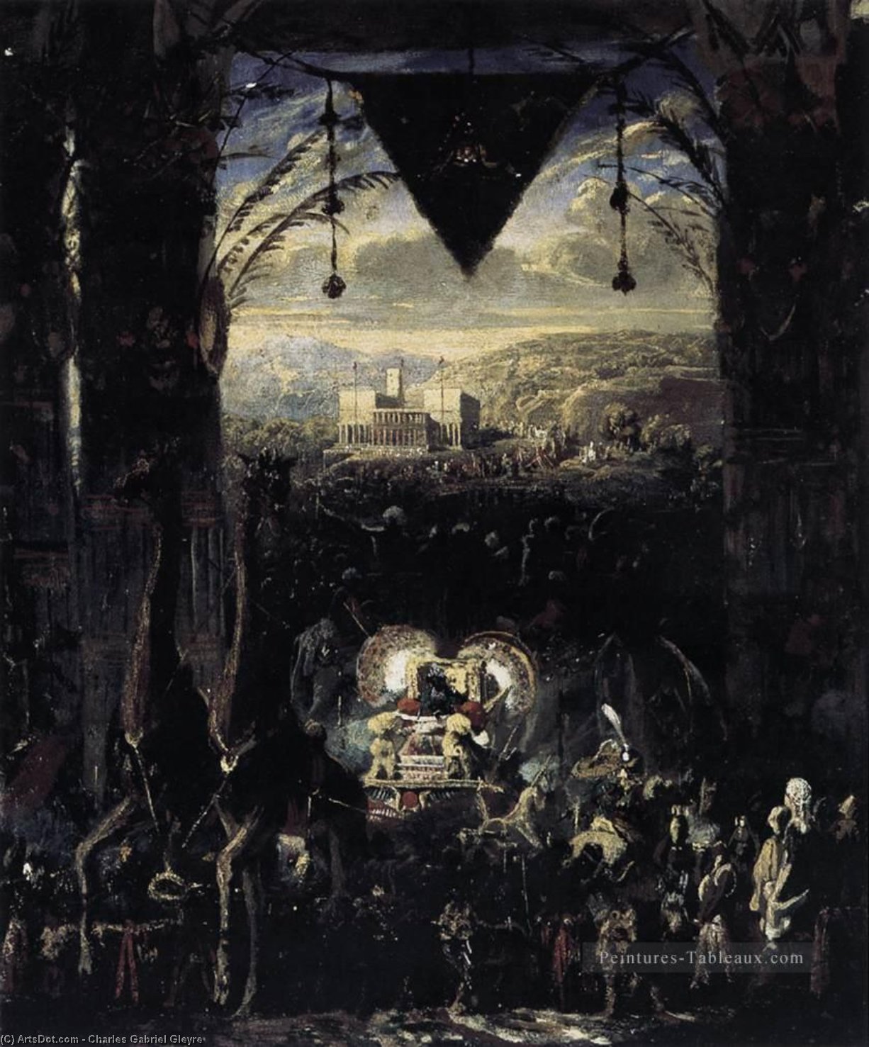 Wikioo.org – L'Enciclopedia delle Belle Arti - Pittura, Opere di Charles Gabriel Gleyre - il regina di Sheba