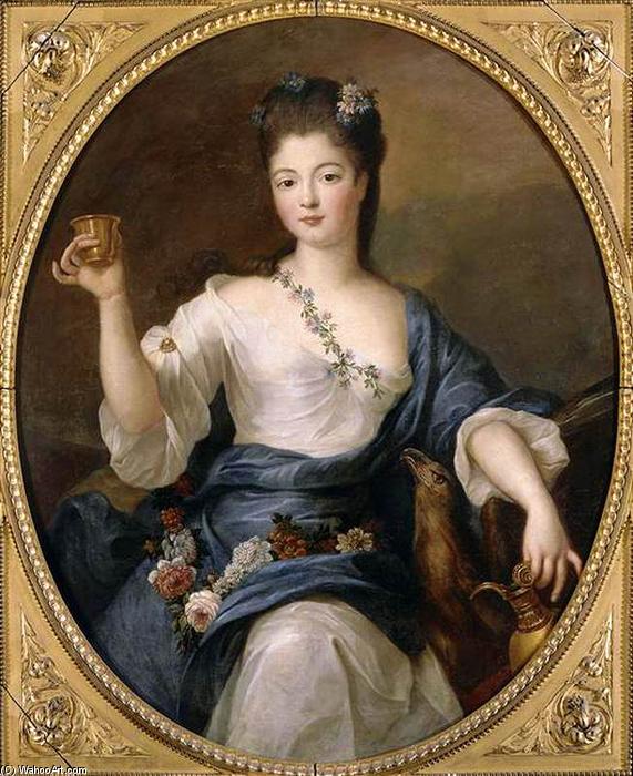 Wikioo.org – L'Encyclopédie des Beaux Arts - Peinture, Oeuvre de Pierre Gobert - Portrait de la duchesse de Modène comme Hébé