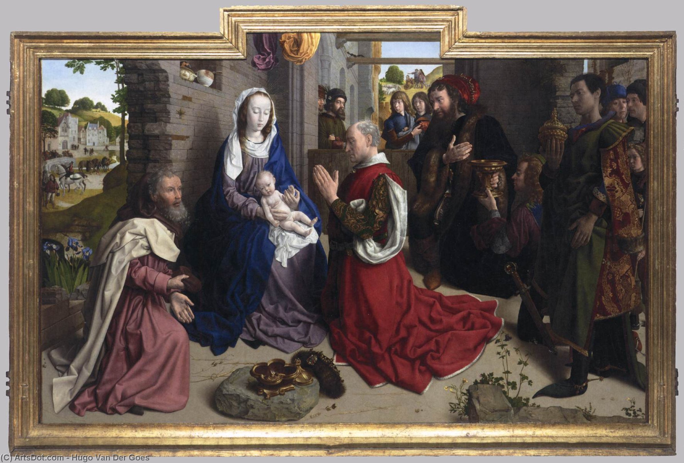 Wikioo.org - The Encyclopedia of Fine Arts - Painting, Artwork by Hugo Van Der Goes - Monforte Altarpiece (10)