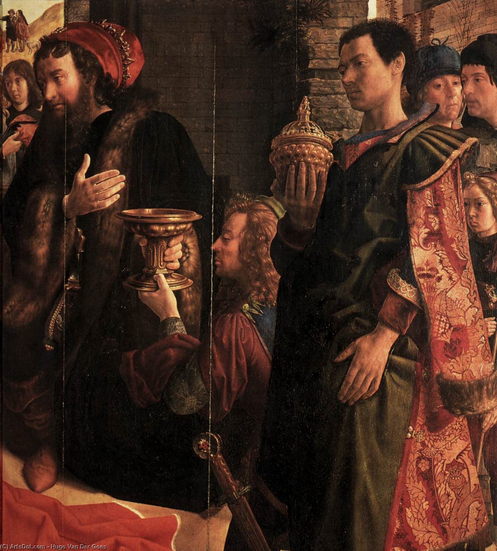 Wikioo.org - The Encyclopedia of Fine Arts - Painting, Artwork by Hugo Van Der Goes - Monforte Altarpiece (detail) (29)
