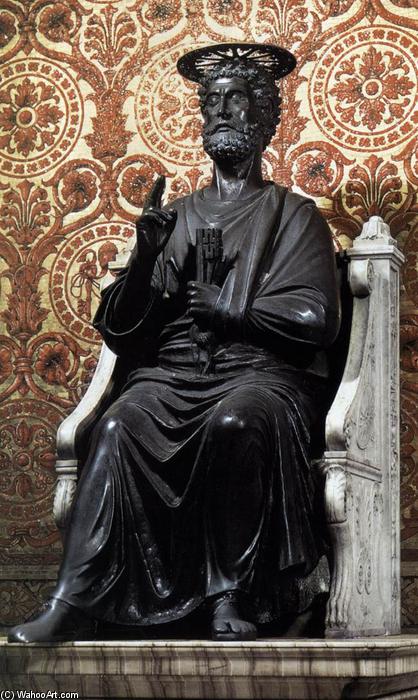 Wikioo.org - สารานุกรมวิจิตรศิลป์ - จิตรกรรม Arnolfo Di Cambio - The Statue of Saint Peter