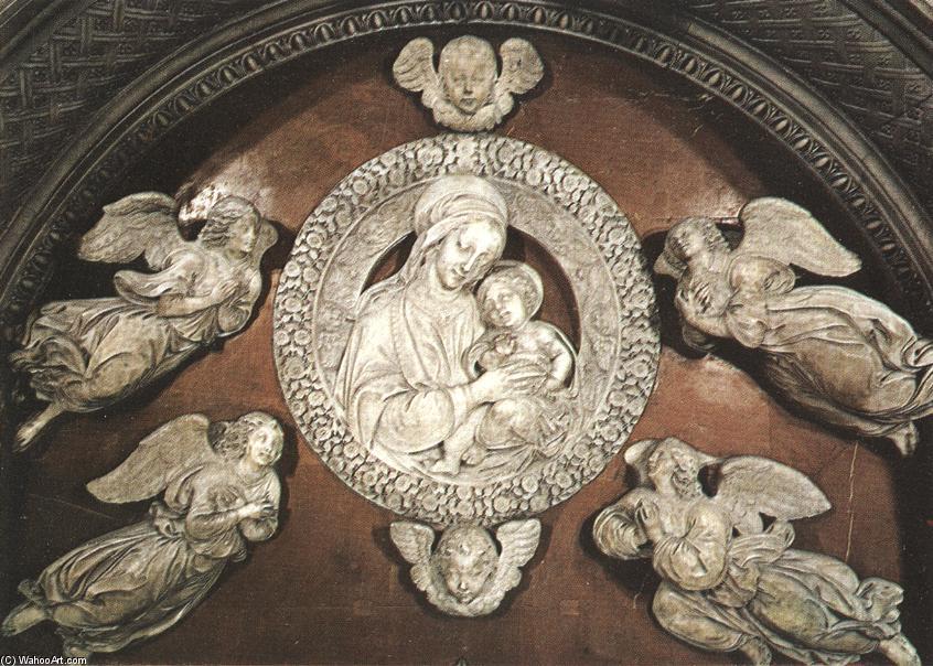 Wikioo.org - The Encyclopedia of Fine Arts - Painting, Artwork by Benedetto Da Maiano - Madonna and Child