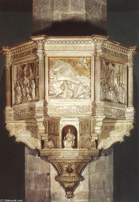 Wikioo.org - The Encyclopedia of Fine Arts - Painting, Artwork by Benedetto Da Maiano - Pulpit