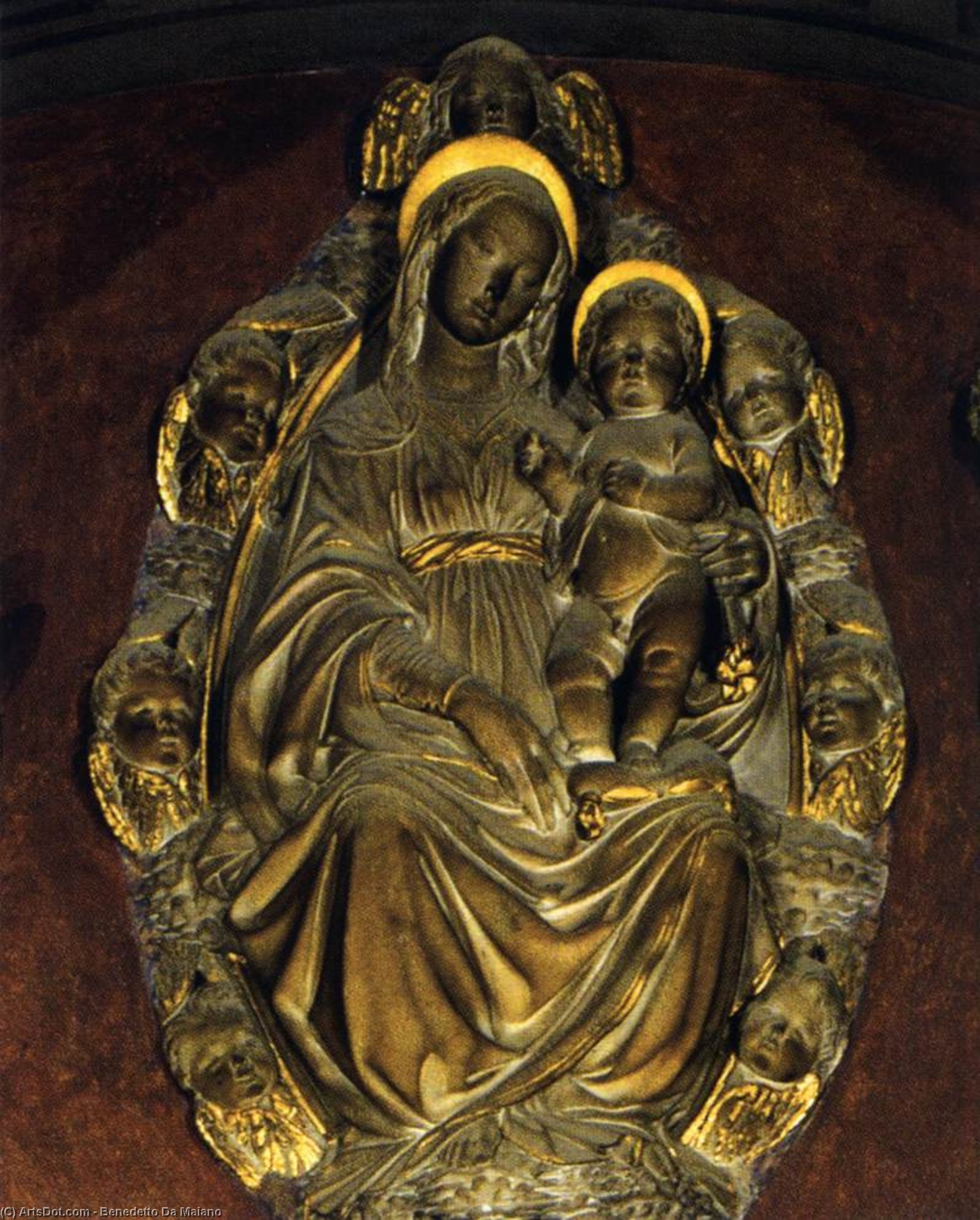 WikiOO.org - Енциклопедія образотворчого мистецтва - Живопис, Картини
 Benedetto Da Maiano - Tomb Altar of St Fina (detail)