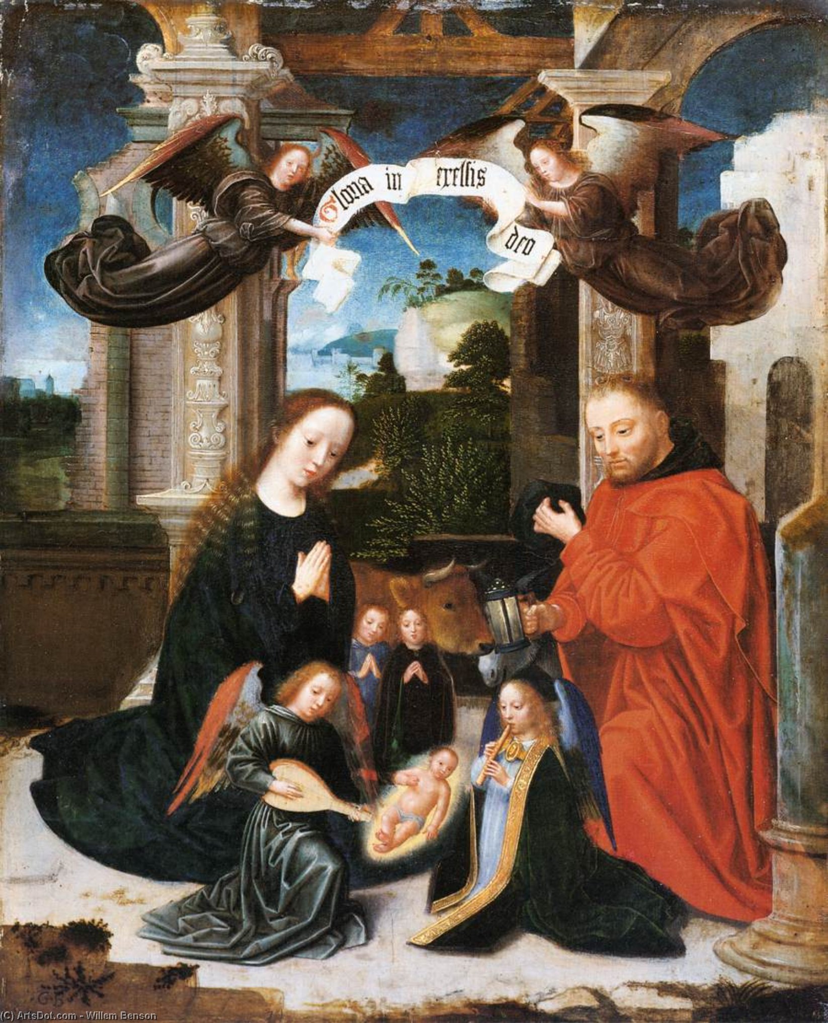WikiOO.org - Encyclopedia of Fine Arts - Malba, Artwork Willem Benson - The Nativity