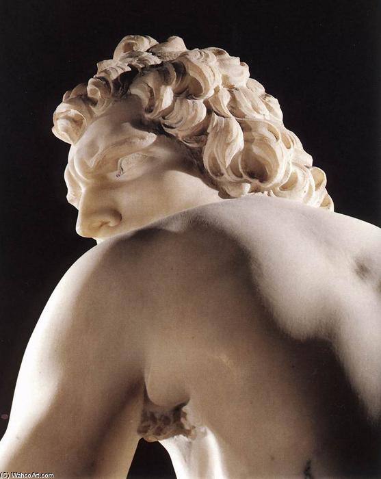 Wikioo.org – La Enciclopedia de las Bellas Artes - Pintura, Obras de arte de Gian Lorenzo Bernini - David ( detalle )