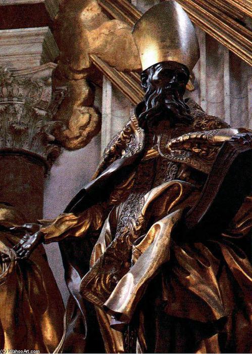 WikiOO.org - Encyclopedia of Fine Arts - Maleri, Artwork Gian Lorenzo Bernini - Statue of Saint Augustine