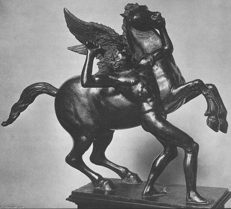Wikioo.org - The Encyclopedia of Fine Arts - Painting, Artwork by Bertoldo Di Giovanni - Bellerophon and Pegasus