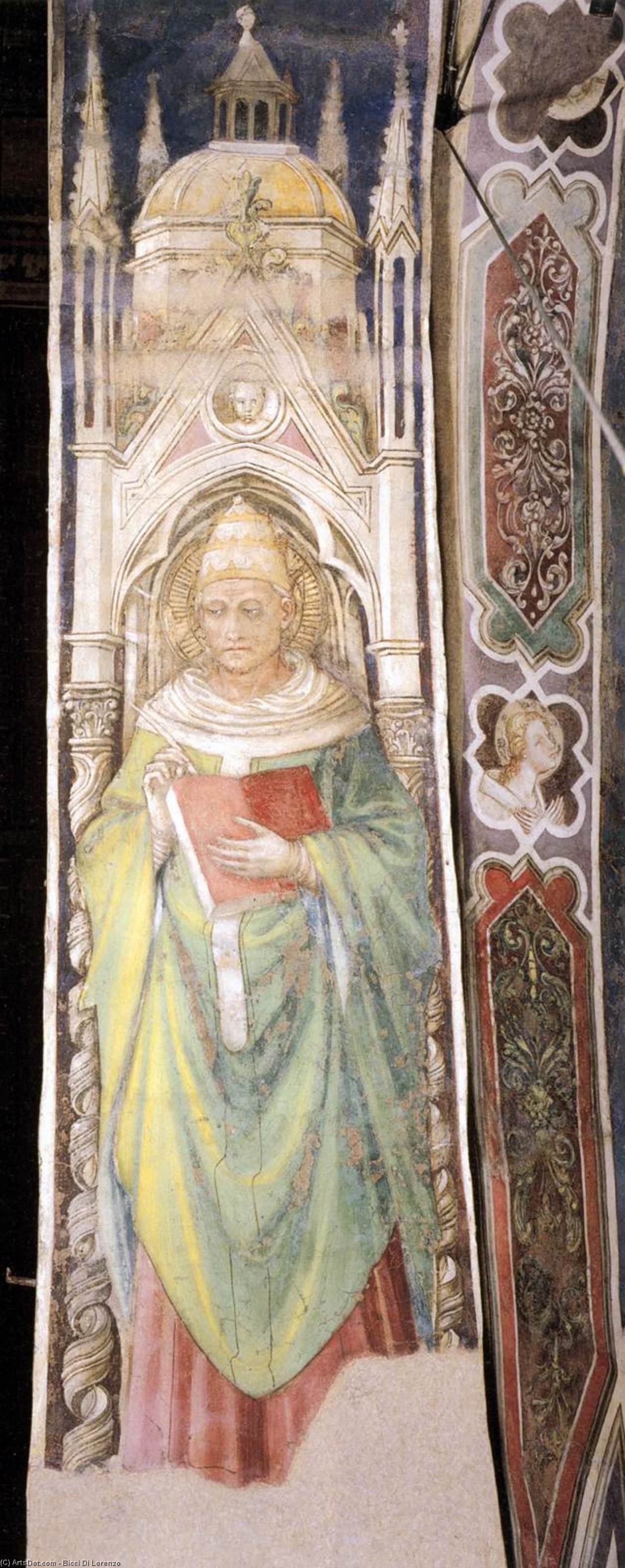 WikiOO.org - Encyclopedia of Fine Arts - Malba, Artwork Bicci Di Lorenzo - St Gregory the Great
