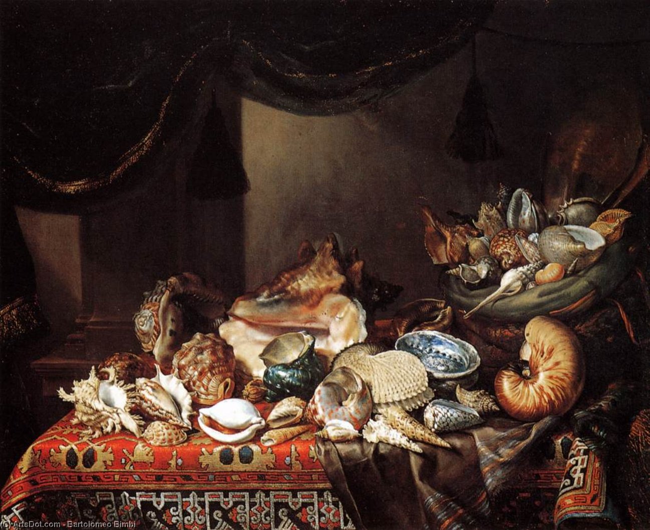 Wikioo.org - The Encyclopedia of Fine Arts - Painting, Artwork by Bartolomeo Bimbi - Shells