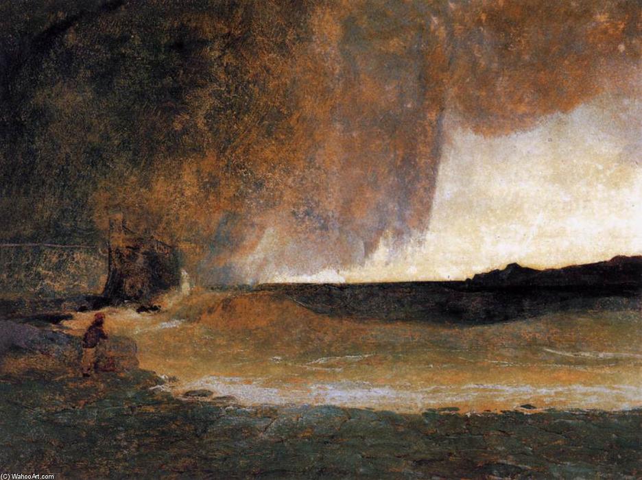 WikiOO.org - Encyclopedia of Fine Arts - Maľba, Artwork Karl Blechen - The Bay of Rapallo