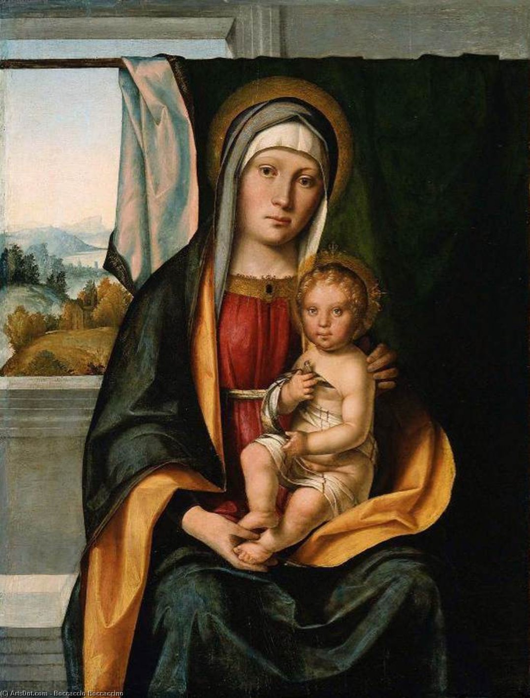 WikiOO.org - Enciclopédia das Belas Artes - Pintura, Arte por Boccaccio Boccaccino - Virgin and Child