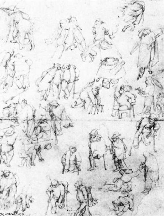 Wikioo.org – L'Enciclopedia delle Belle Arti - Pittura, Opere di Hieronymus Bosch - Beggars