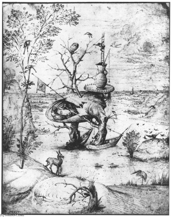 Wikioo.org - The Encyclopedia of Fine Arts - Painting, Artwork by Hieronymus Bosch - Tree-Man