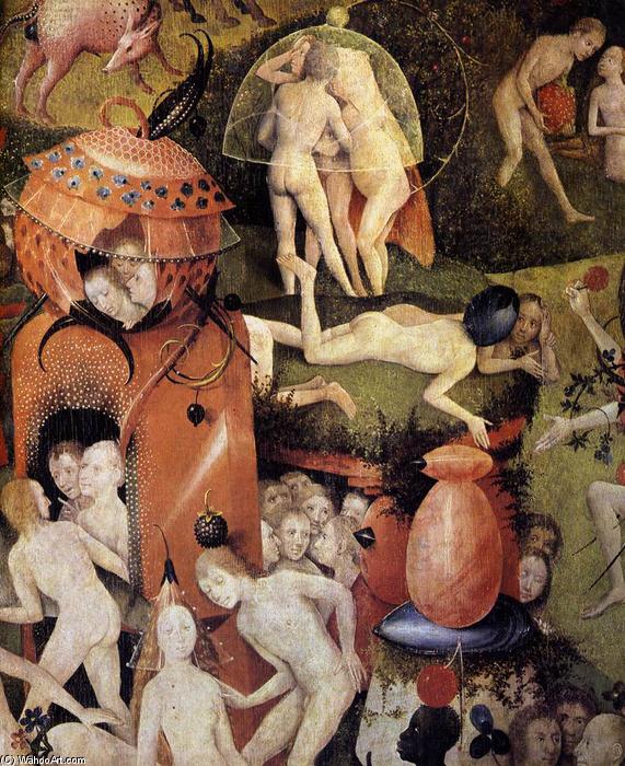 Wikioo.org - Die Enzyklopädie bildender Kunst - Malerei, Kunstwerk von Hieronymus Bosch - triptychon von garten  von  weltlich  erfreut  Ausschnitt  49