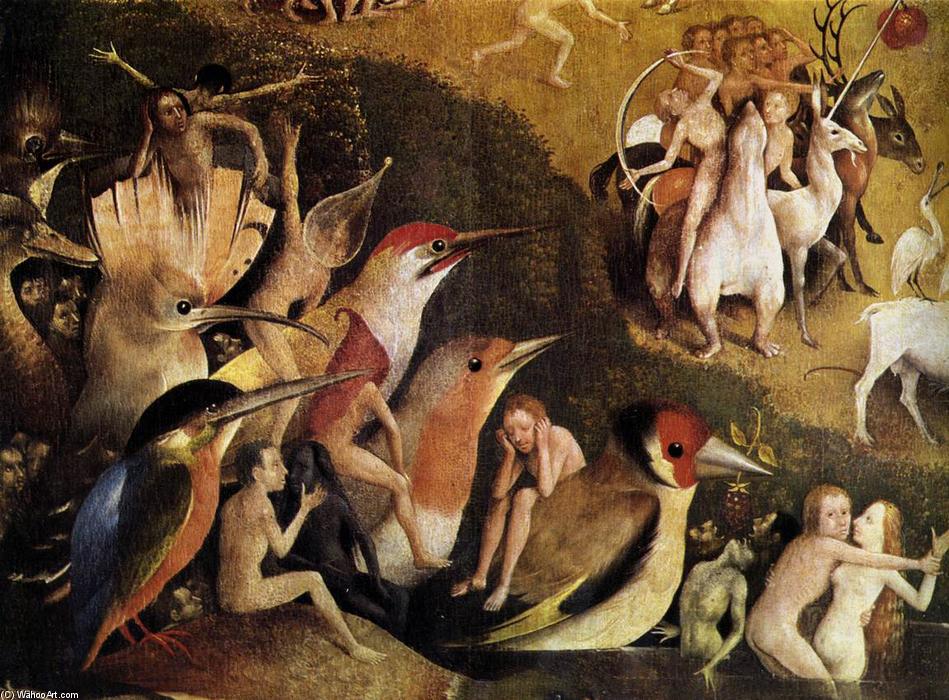 WikiOO.org - 백과 사전 - 회화, 삽화 Hieronymus Bosch - Triptych of Garden of Earthly Delights (detail) (50)