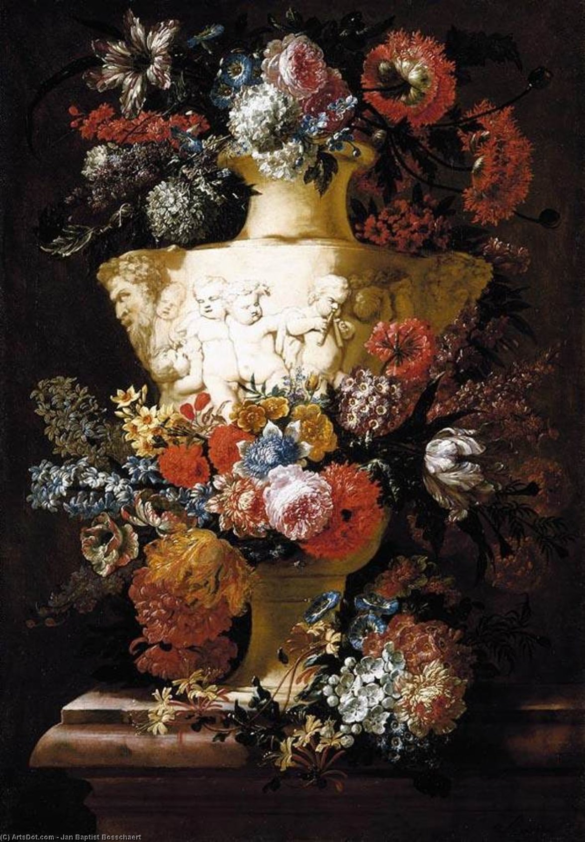 Wikioo.org - The Encyclopedia of Fine Arts - Painting, Artwork by Jan Baptist Bosschaert - Still-Life of Flowers