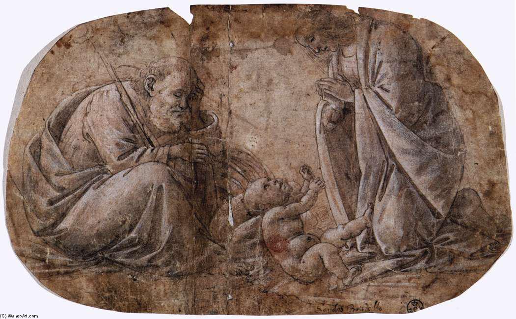 WikiOO.org - Enciclopedia of Fine Arts - Pictura, lucrări de artă Sandro Botticelli - Adoration of the Child