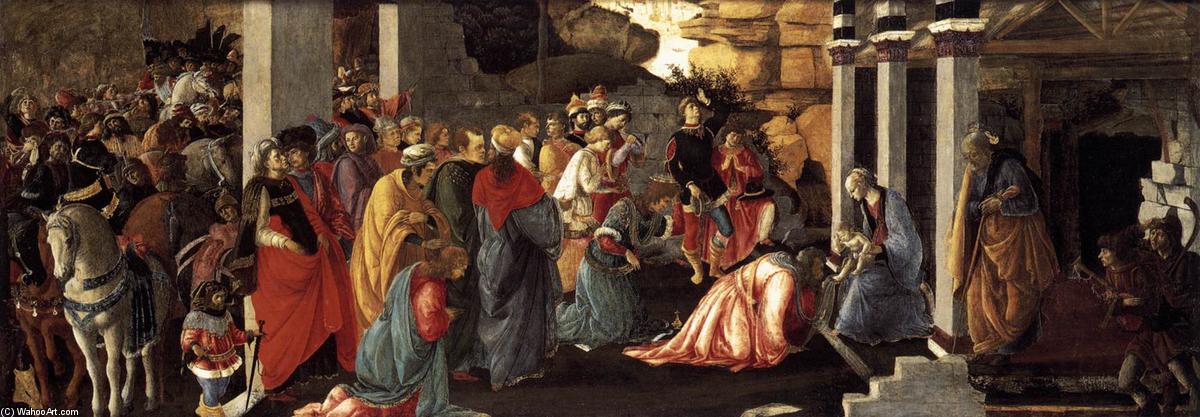 WikiOO.org - Enciklopedija likovnih umjetnosti - Slikarstvo, umjetnička djela Sandro Botticelli - Adoration of the Magi (11)