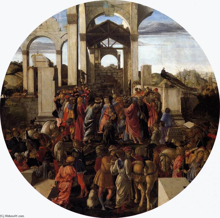 WikiOO.org - Encyclopedia of Fine Arts - Maleri, Artwork Sandro Botticelli - Adoration of the Magi (12)