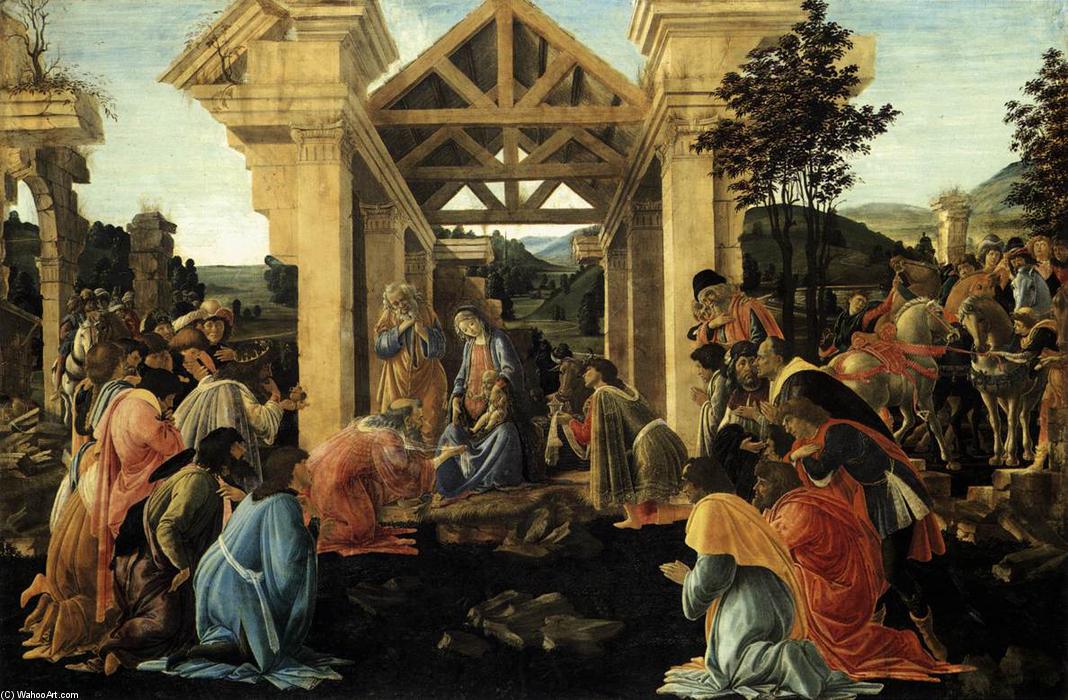 Wikioo.org – L'Enciclopedia delle Belle Arti - Pittura, Opere di Sandro Botticelli - Adorazione dei Magi 14