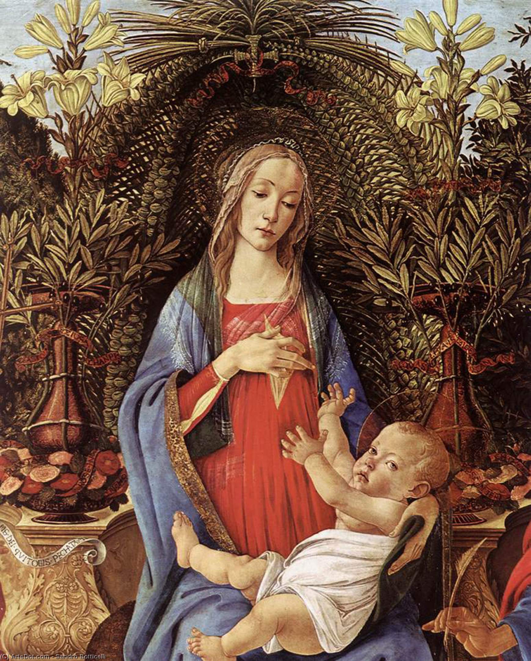 WikiOO.org - Encyclopedia of Fine Arts - Lukisan, Artwork Sandro Botticelli - Bardi Altarpiece (detail)