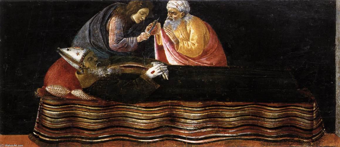 Wikioo.org – L'Enciclopedia delle Belle Arti - Pittura, Opere di Sandro Botticelli - Estrazione di Cuore sant Ignazio