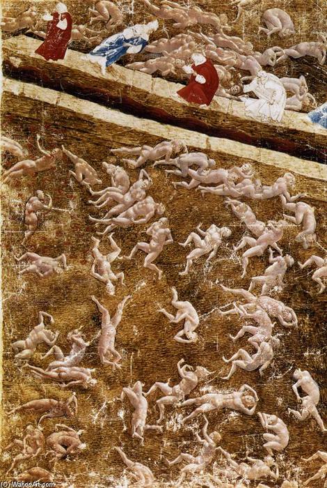 Wikioo.org - The Encyclopedia of Fine Arts - Painting, Artwork by Sandro Botticelli - Illustration to the Divine Comedy (Inferno)