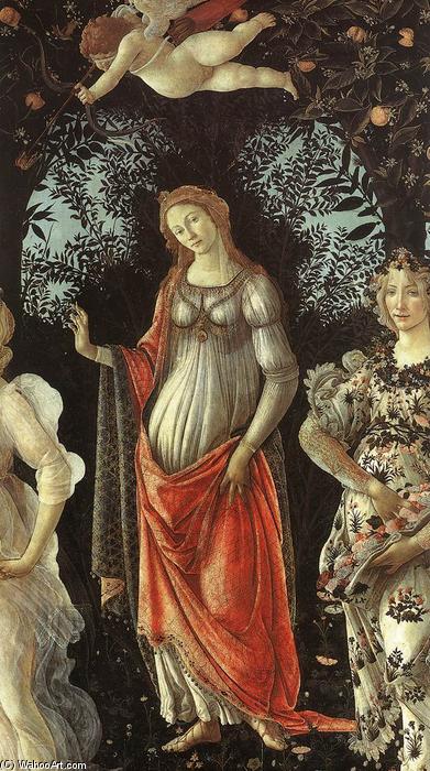 Wikioo.org – L'Enciclopedia delle Belle Arti - Pittura, Opere di Sandro Botticelli - Primavera ( particolare ) ( 14 )
