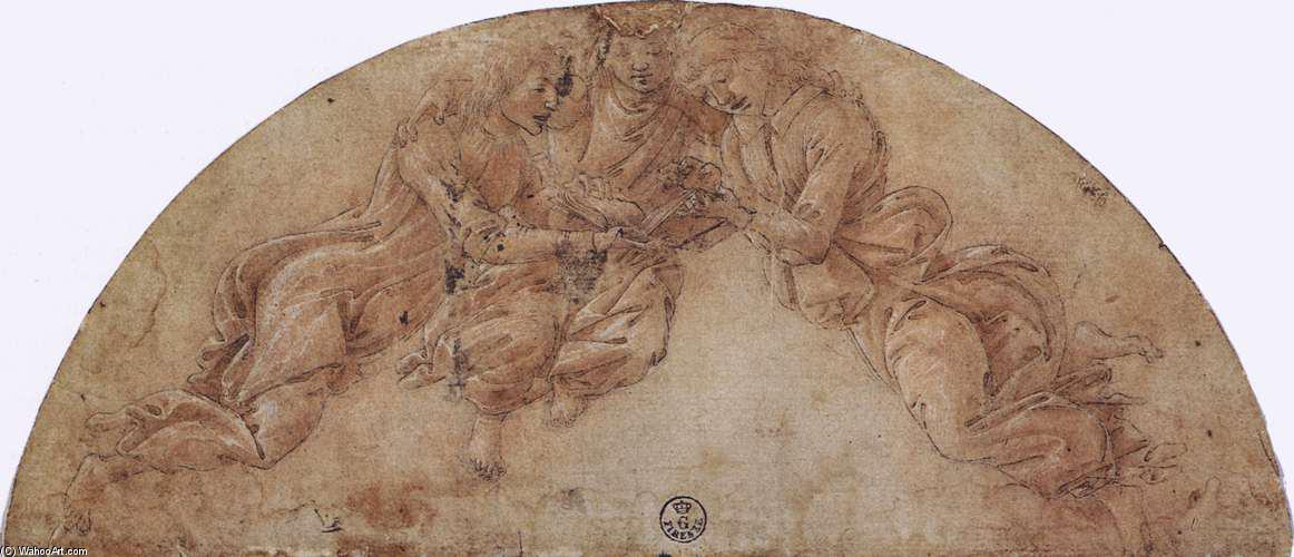 WikiOO.org - Encyclopedia of Fine Arts - Festés, Grafika Sandro Botticelli - Three Angels