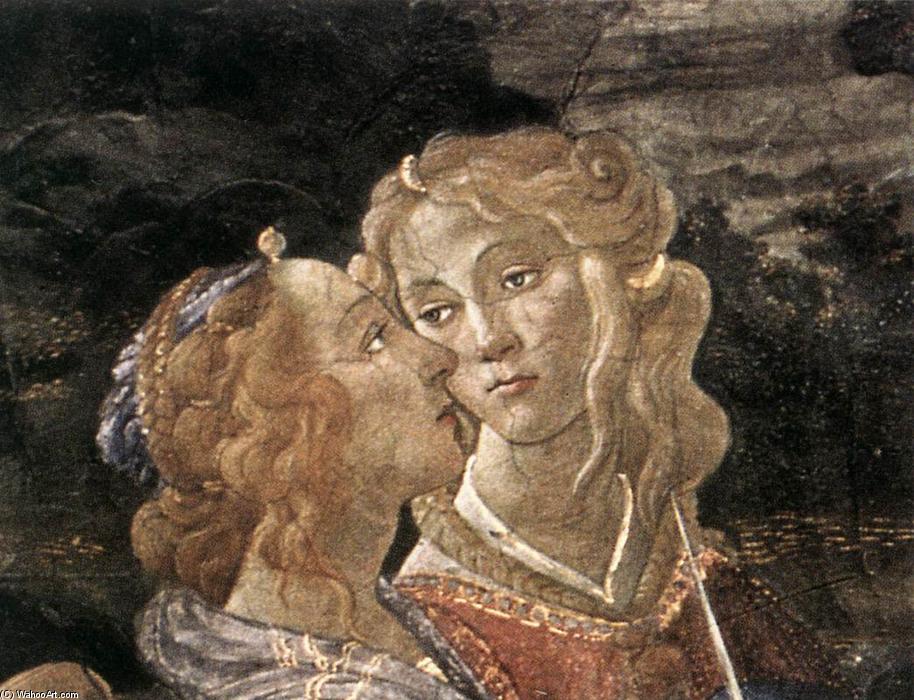 Wikioo.org – L'Enciclopedia delle Belle Arti - Pittura, Opere di Sandro Botticelli - Tre tentazioni di Cristo particolare  23
