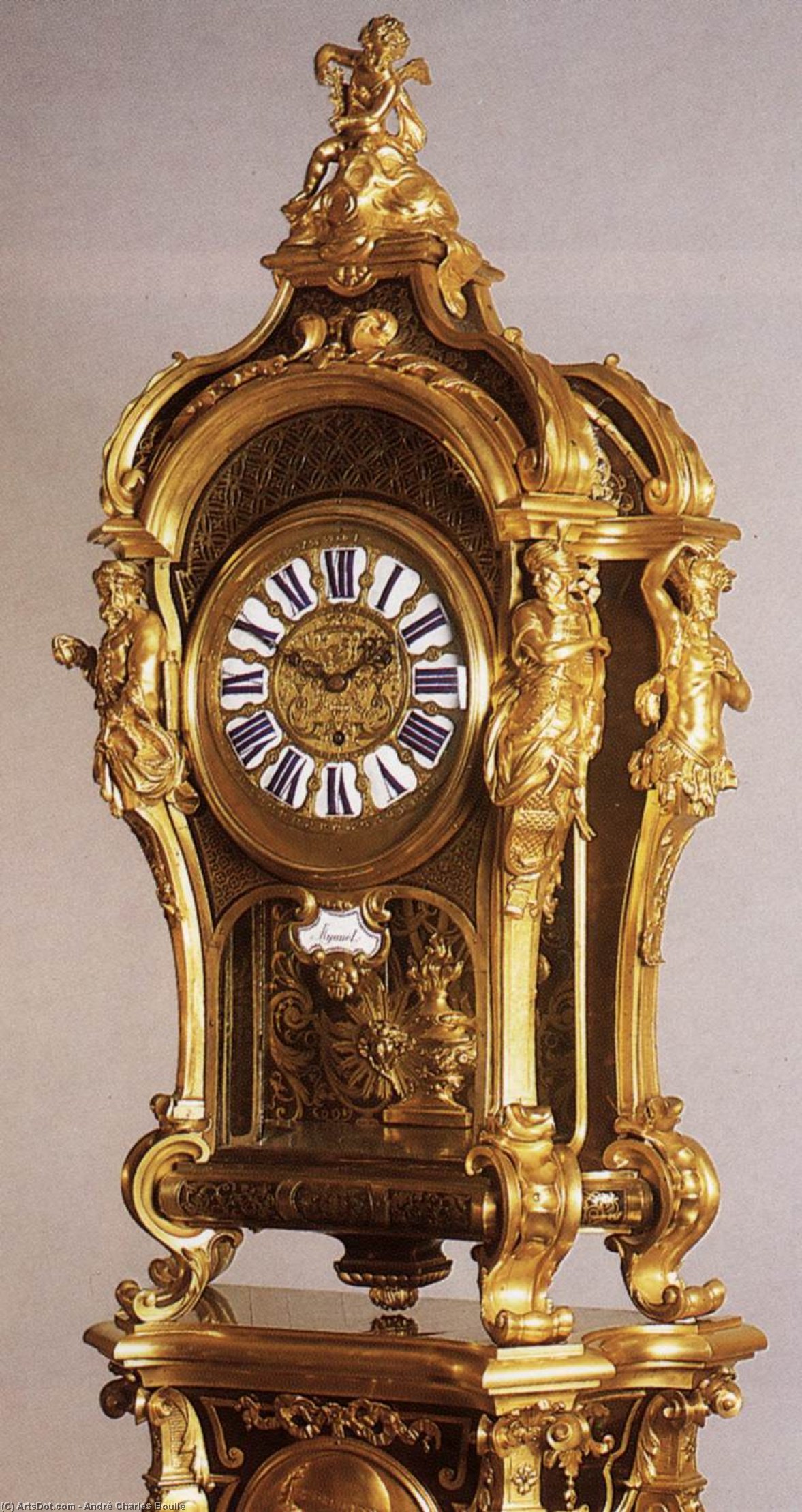 WikiOO.org - Güzel Sanatlar Ansiklopedisi - Resim, Resimler André Charles Boulle - Pedestal clock