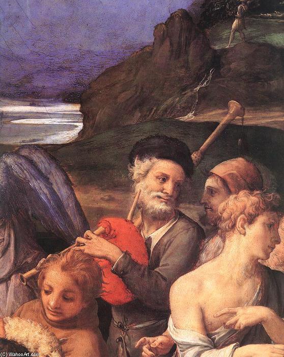 Wikioo.org - Bách khoa toàn thư về mỹ thuật - Vẽ tranh, Tác phẩm nghệ thuật Agnolo Bronzino - Adoration of the Shepherds (detail)