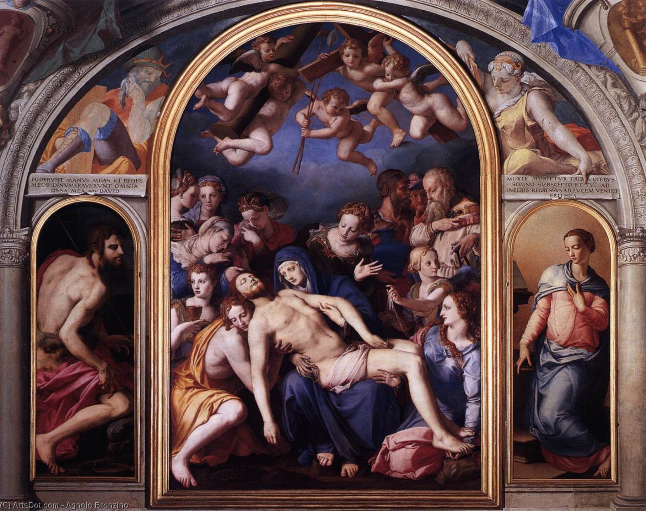 Wikioo.org - The Encyclopedia of Fine Arts - Painting, Artwork by Agnolo Bronzino - Altarpiece
